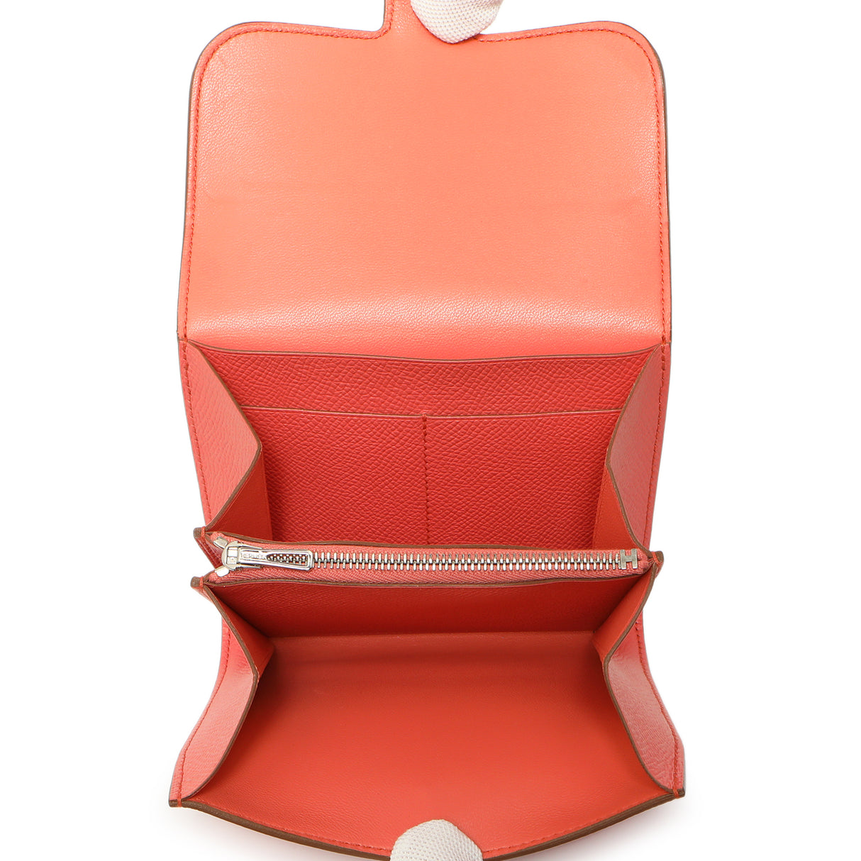 Hermes Coral Epsom Constance Short Wallet Accessories Hermes