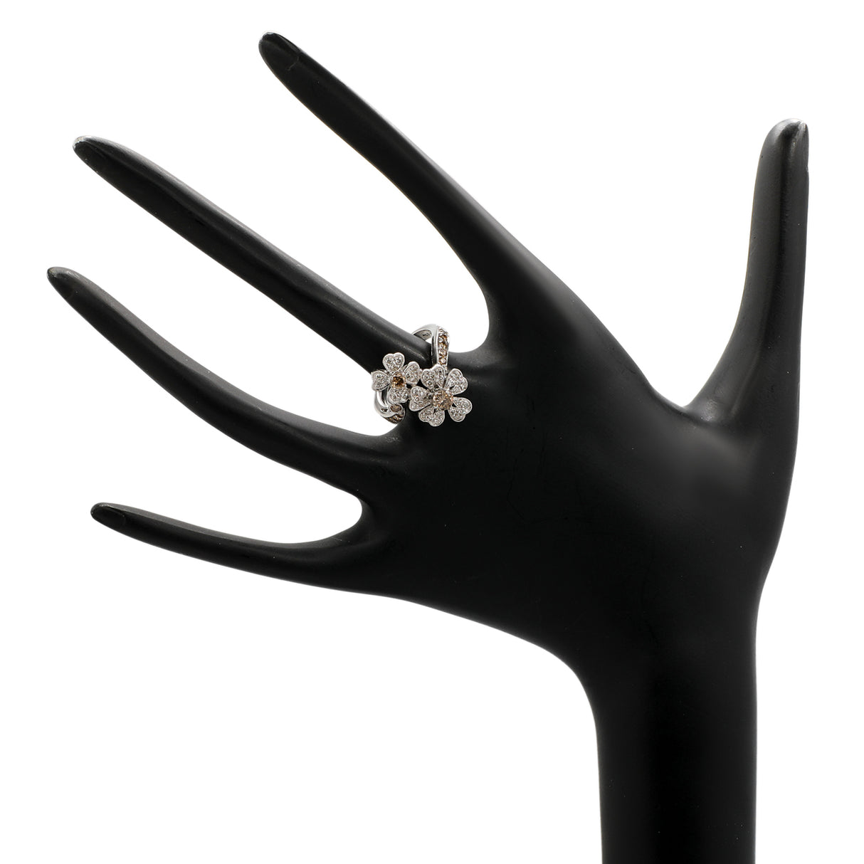 18K White Gold 1.02 Carat Floral Diamond Ring Fine Jewellery Modaselle