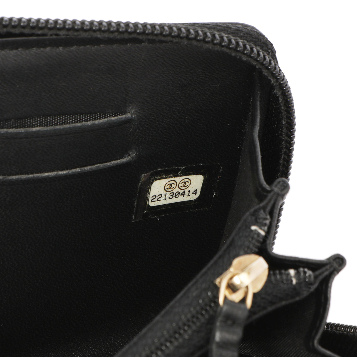 Chanel Black Quilted Lambskin Small Boy Zip Around Wallet Accessories Chanel