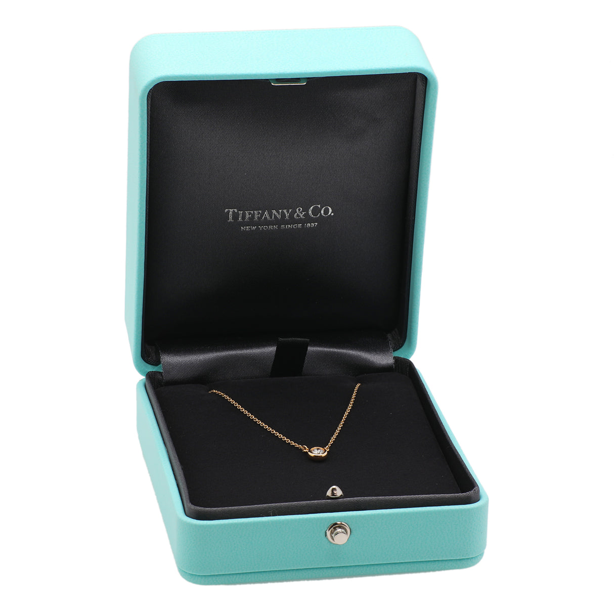 Tiffany & Co. 18K Yellow Gold 0.17 Carat Diamonds by the Yard Single Pendant Designer Jewellery Tiffany and Co