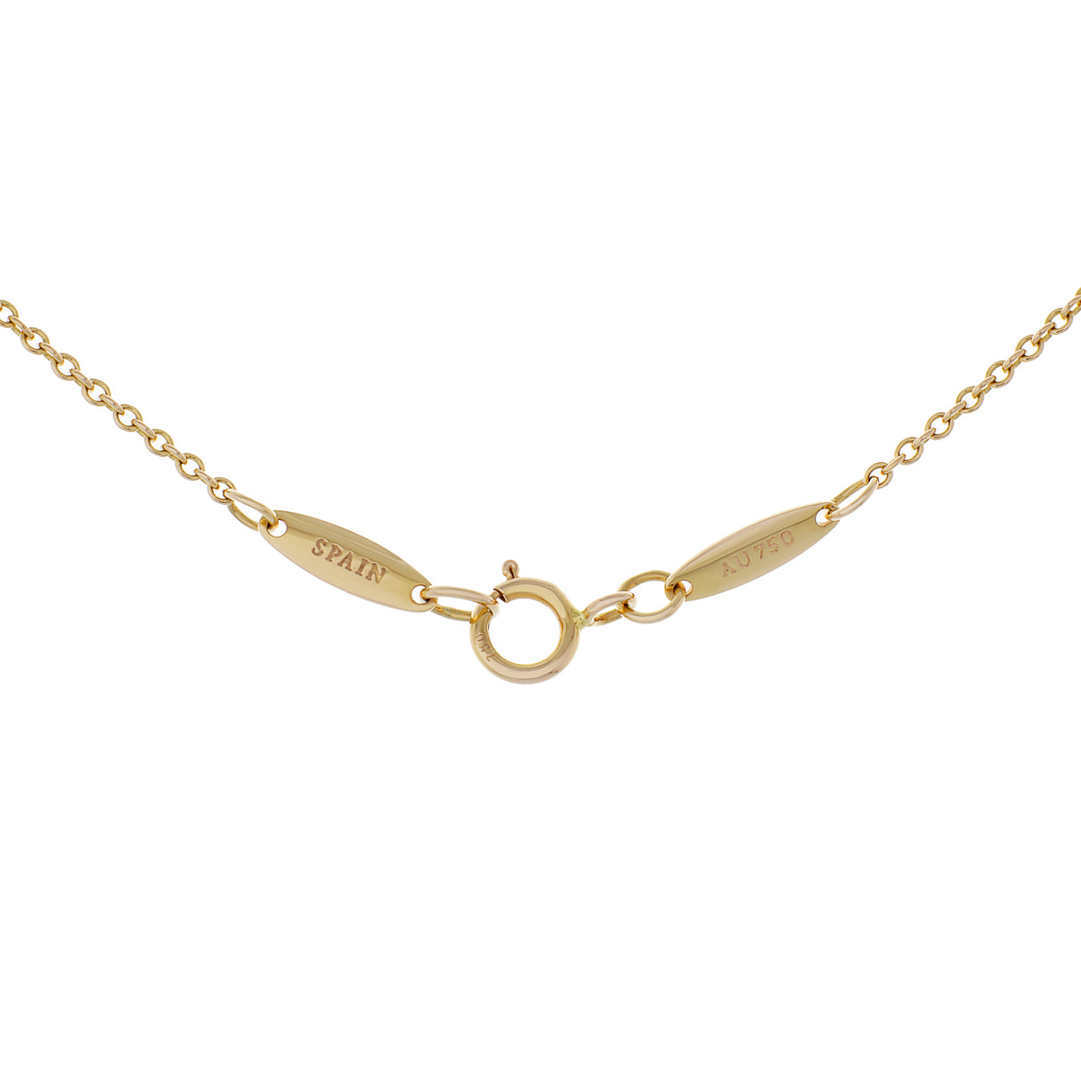 Tiffany & Co. 18K Yellow Gold 0.17 Carat Diamonds by the Yard Single Pendant Designer Jewellery Tiffany and Co