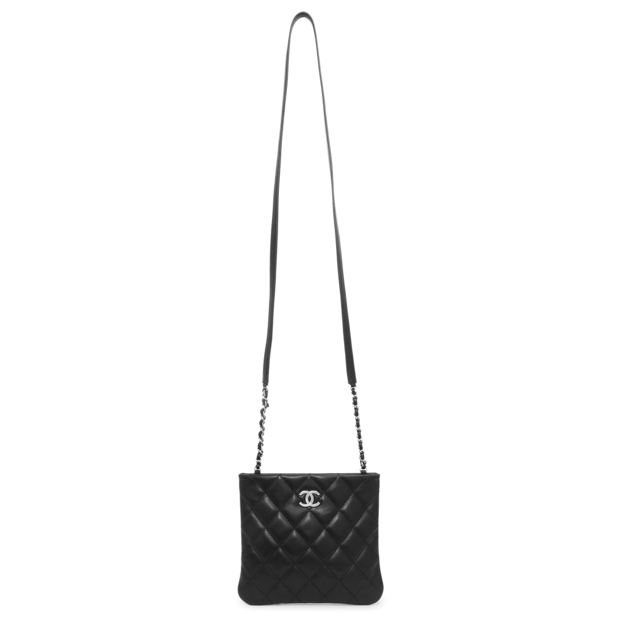 Chanel Black Quilted Calfskin Uniform Crossbody Bag Handbags Chanel