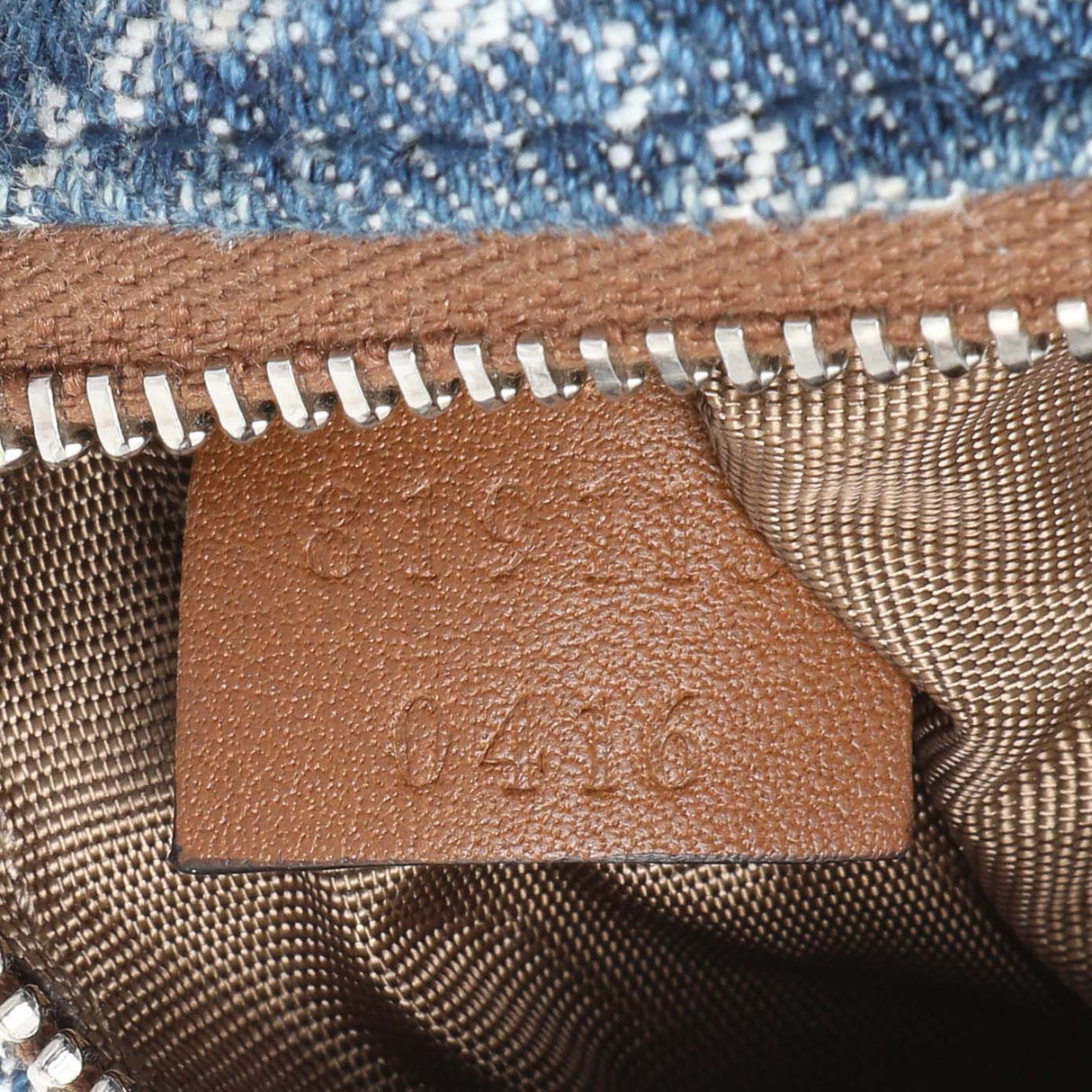 Gucci Blue Monogram Denim Key Pouch Accessories Gucci
