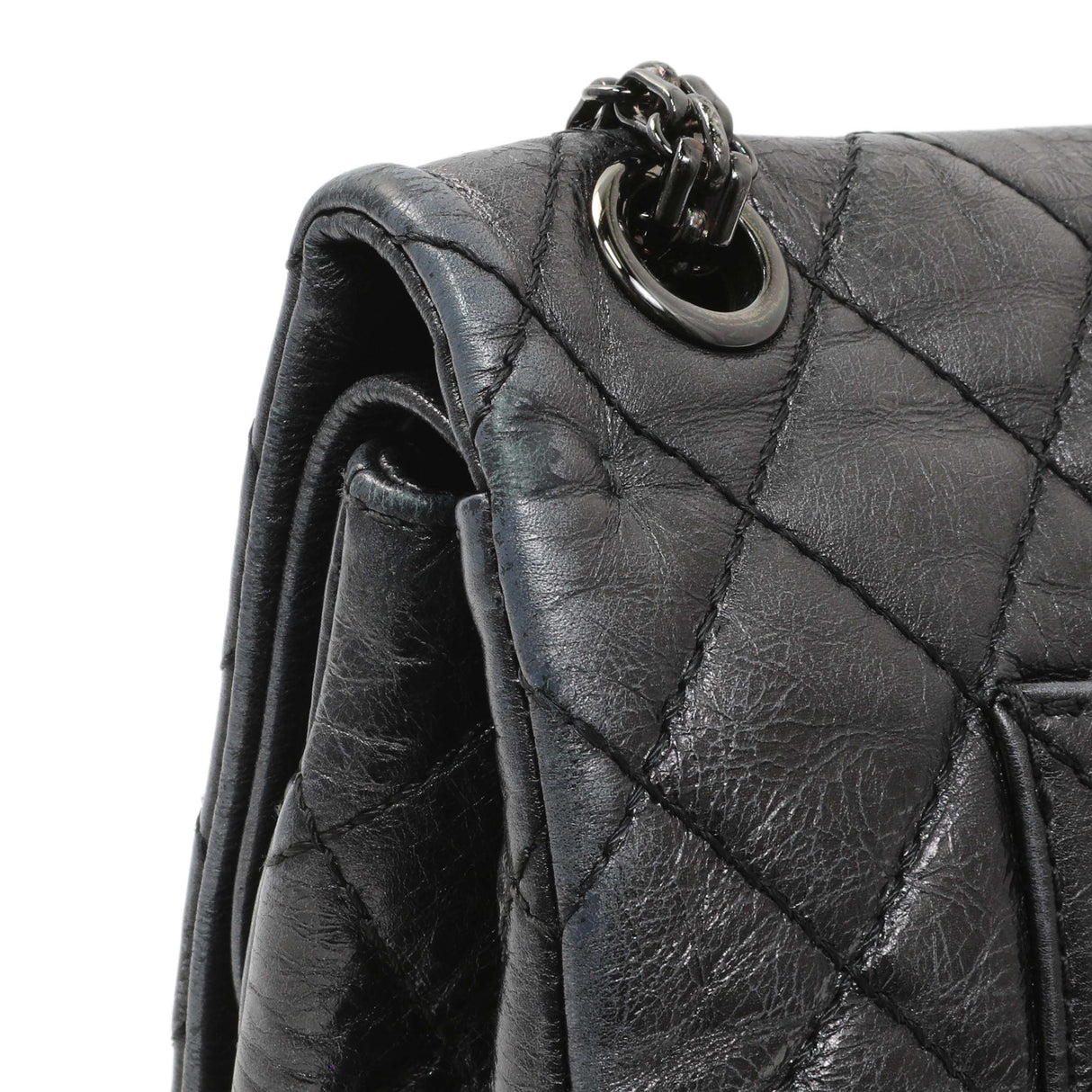 -6 items Fri June 26 ⬆️- Chanel Charcoal Grey Metallic Aged Calfskin 2.55 Reissue Double Flap 227 Handbags Chanel