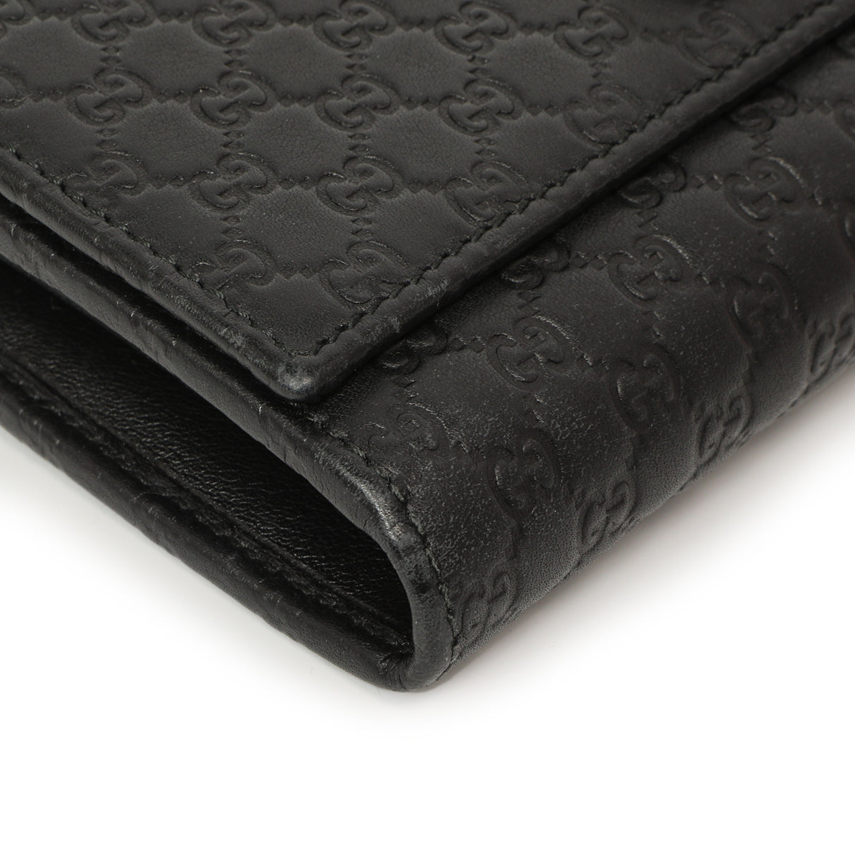 Gucci Black Microguccissima Bow Continental Wallet Accessories Gucci