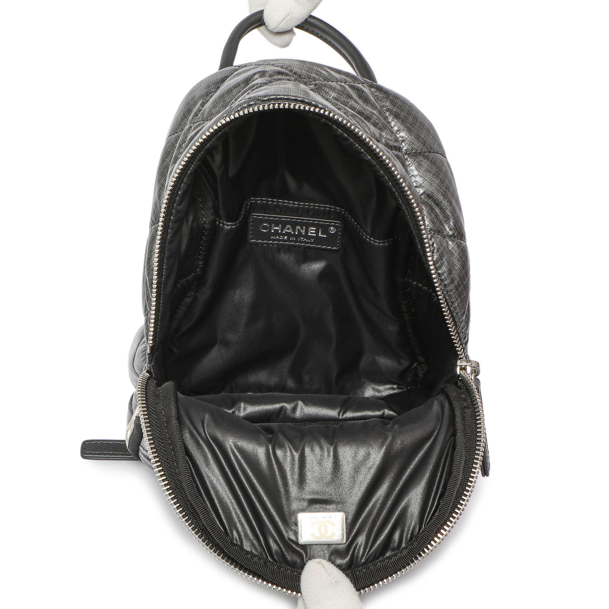 Chanel Grey Nylon Coco Neige Backpack Handbags Chanel