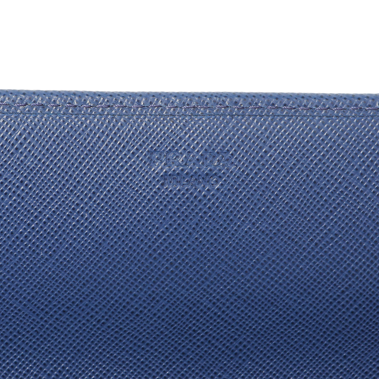 Prada Blue Saffiano Chain Wallet Handbags Prada