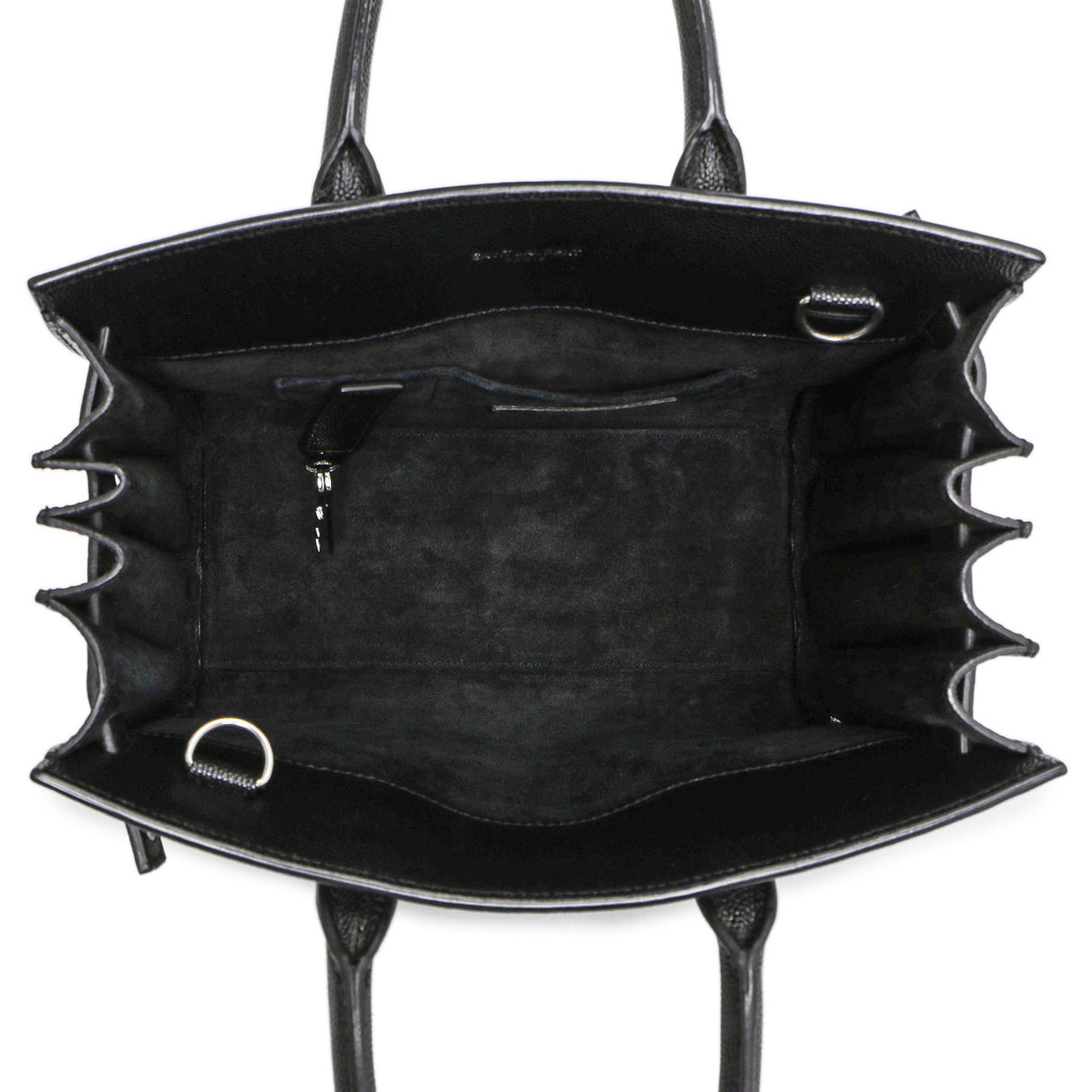 Saint Laurent Black Studded Calfskin Nano Sac De Jour Handbags Saint Laurent