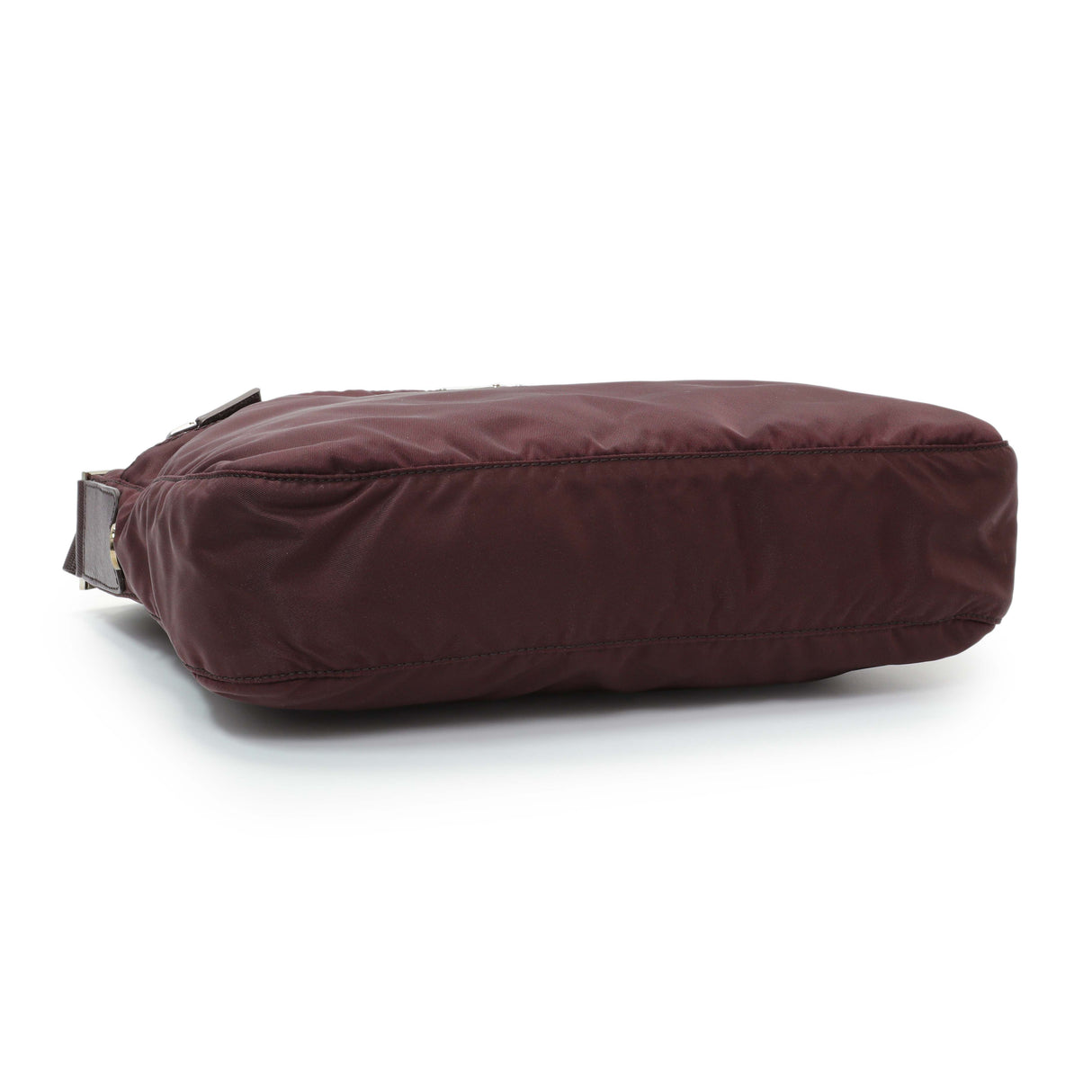 Prada Burgundy Tessuto Nylon Messenger Bag Handbags Modaselle