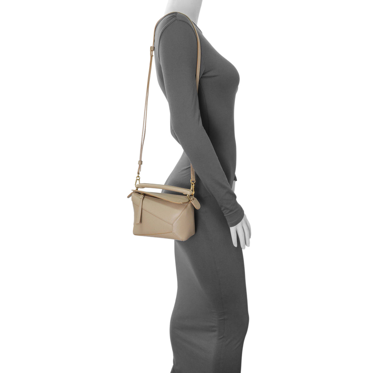 Loewe Sand Grained Calfskin Mini Puzzle Bag Handbags Loewe