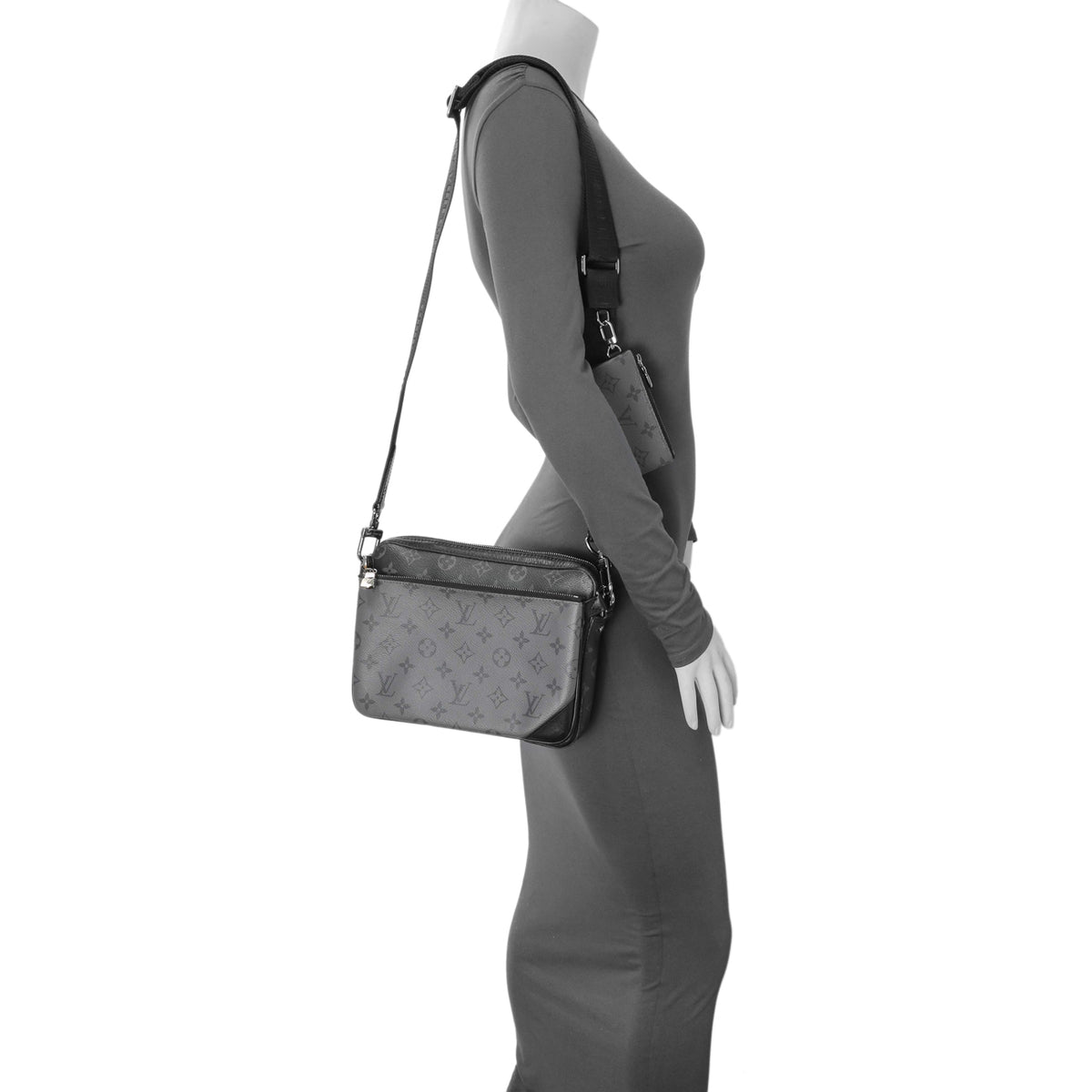 Louis Vuitton Monogram Eclipse Reverse Trio Messenger Handbags Louis Vuitton
