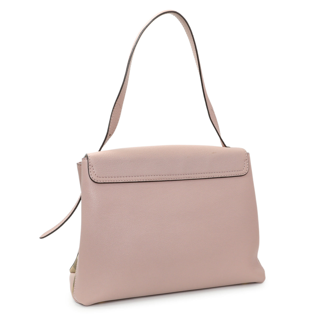 Burberry Pale Orchid Derby Calfskin House Check Medium Camberley Handbags Burberry