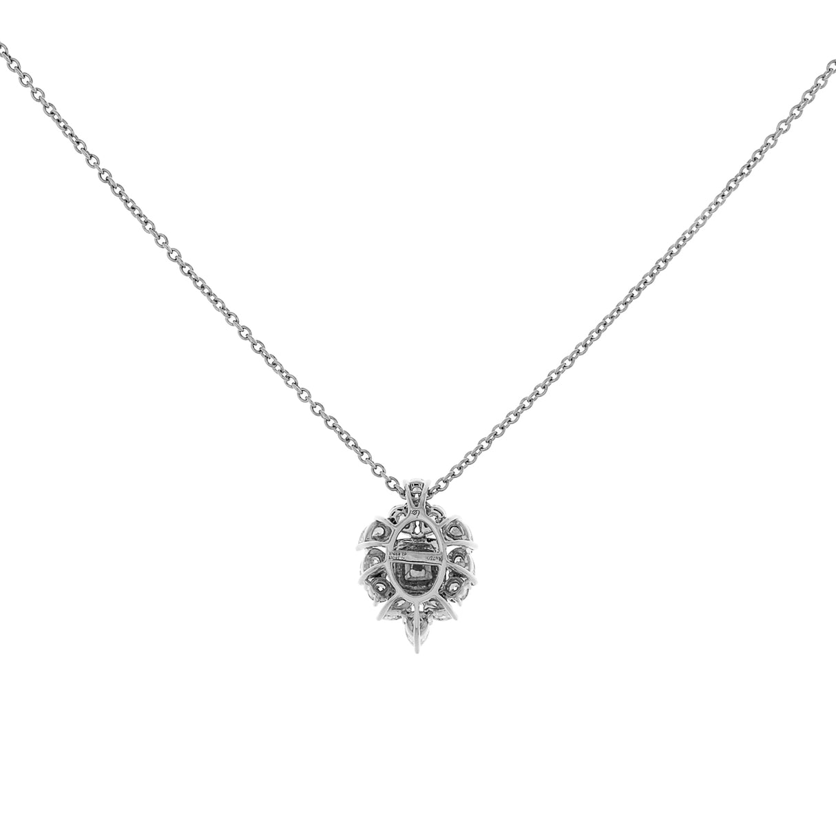 18K White Gold 0.26 Carat Fancy Light Yellow Diamond Pendant Fine Jewellery Modaselle