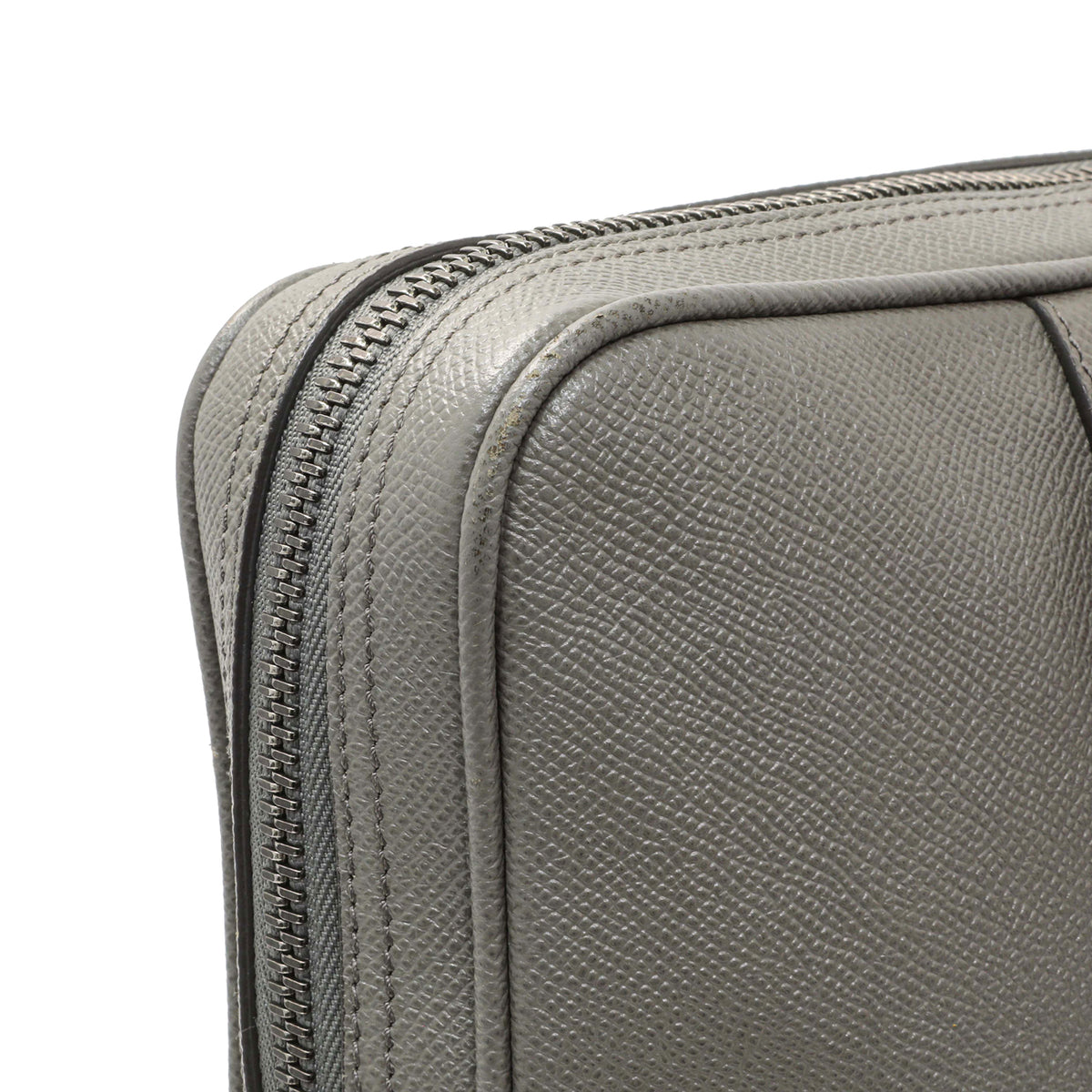 Burberry Grey Grainy Calfskin Newburg Briefcase Handbags Burberry