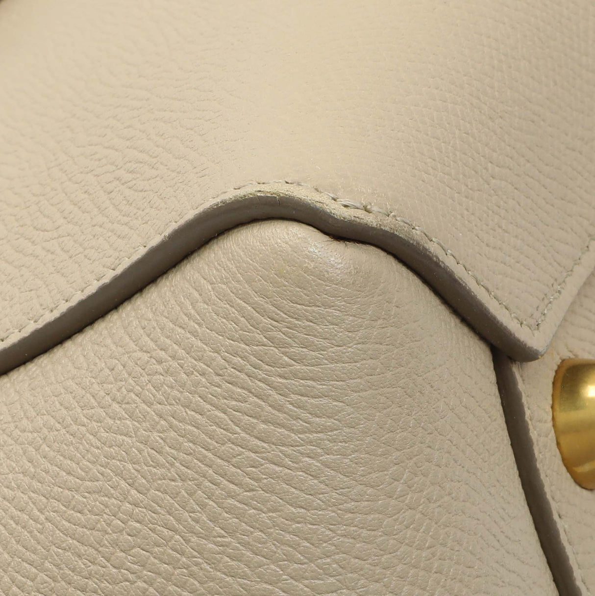 Celine Taupe Grained Calfskin Mini Belt Bag Handbags Celine