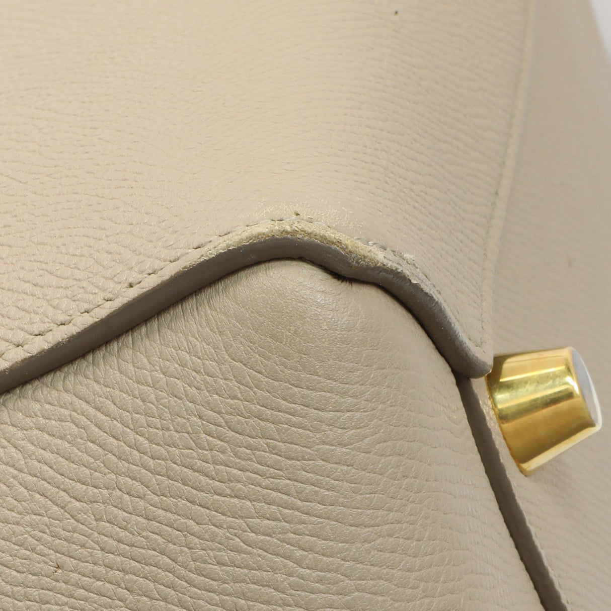 Celine Taupe Grained Calfskin Mini Belt Bag Handbags Celine