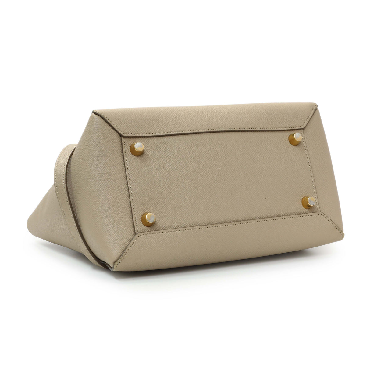 Celine Taupe Grained Calfskin Mini Belt Bag Handbags Celine