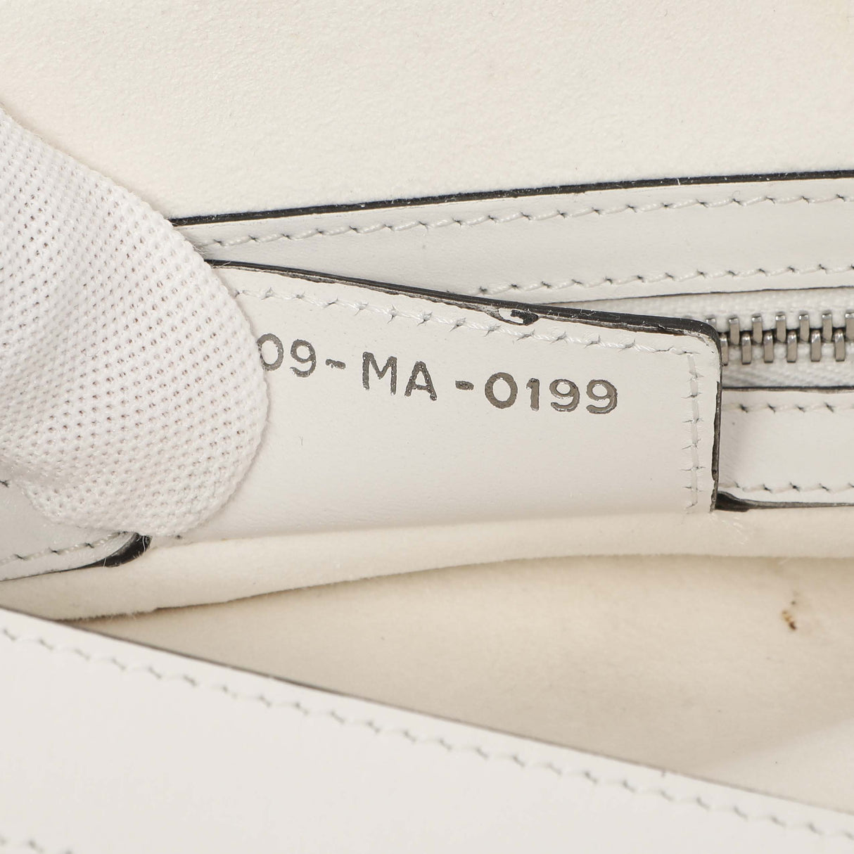 Christian Dior White Calfskin Saddle Bag Handbags Christian Dior