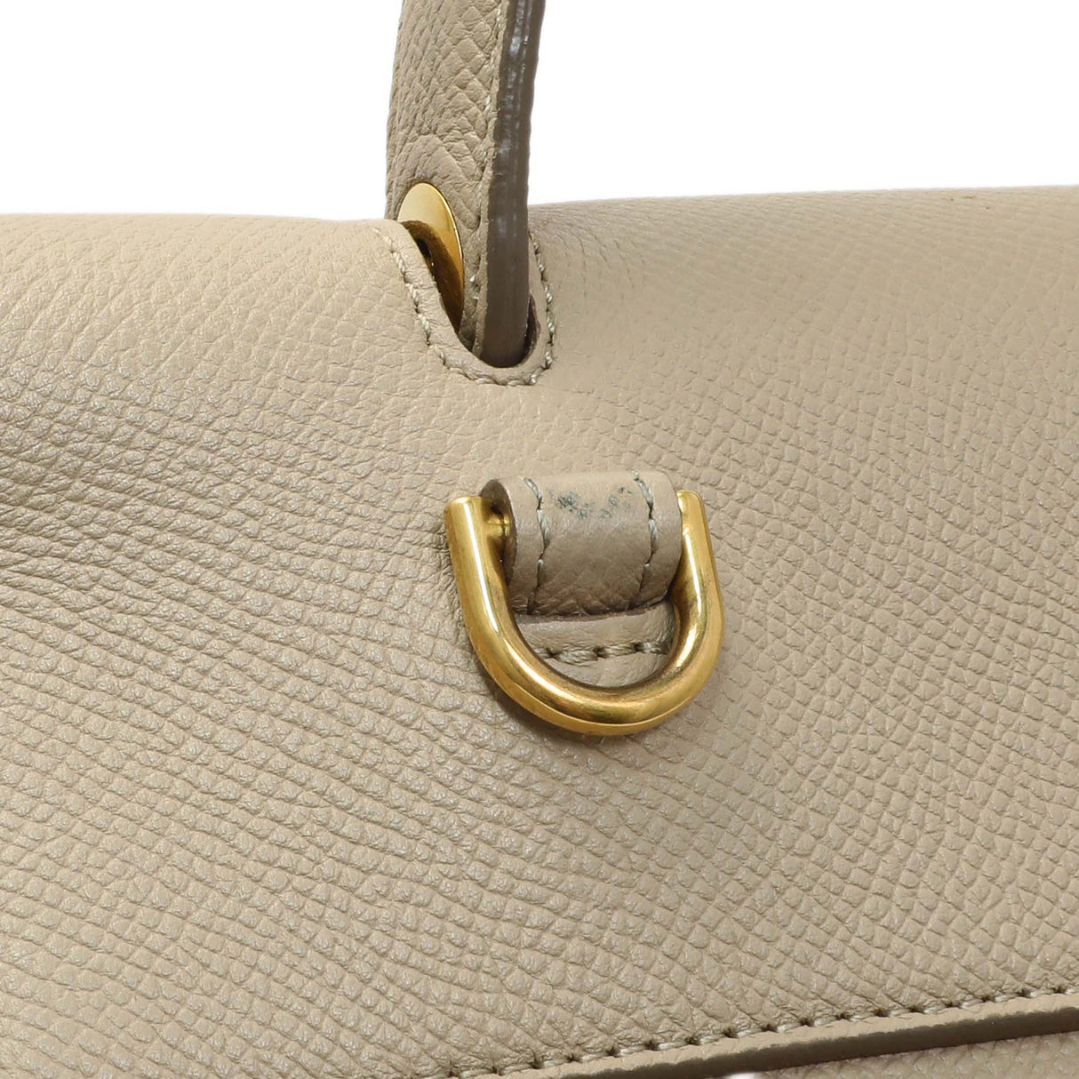 Celine Taupe Grained Calfskin Mini Belt Bag Handbags Celine