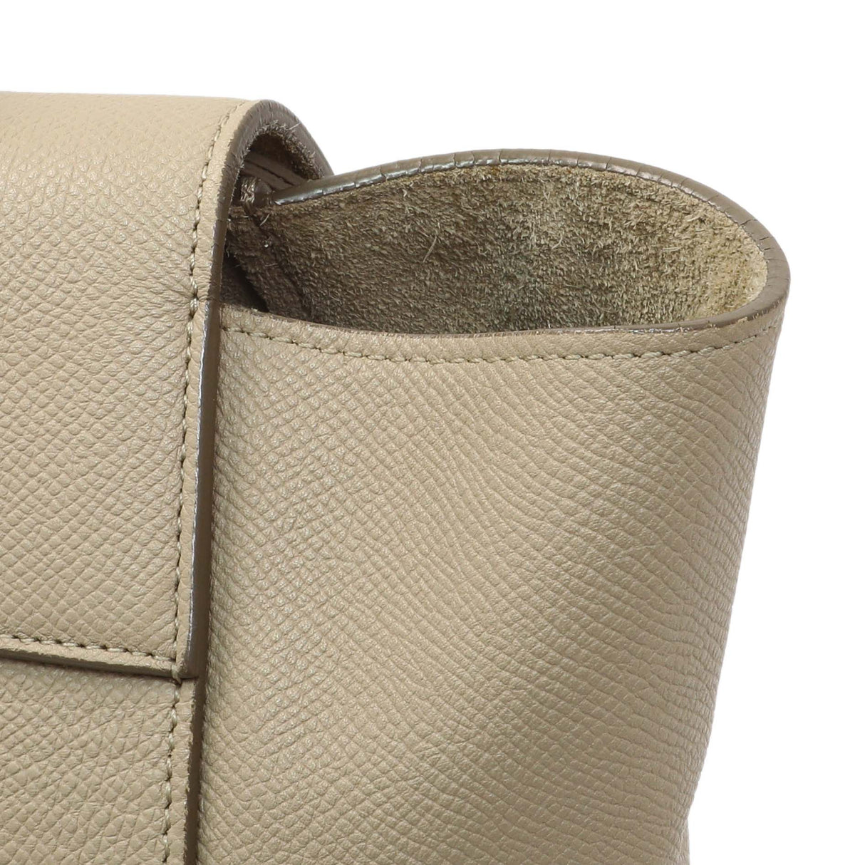 Celine Taupe Grained Calfskin Mini Belt Bag Handbags Celine