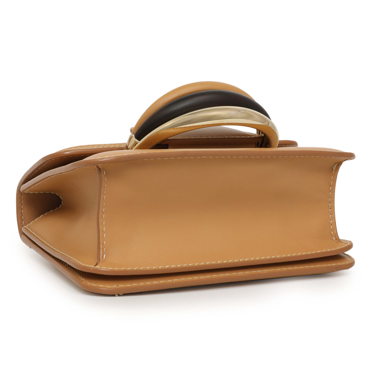 Chloe Light Brown Calfskin Kattie Crossbody Handbags Chloe