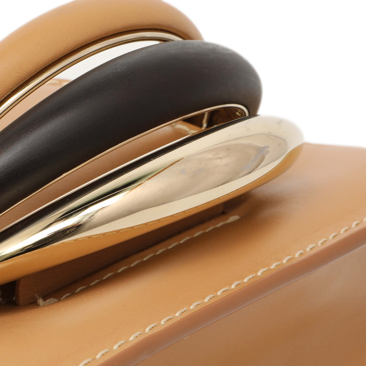 Chloe Light Brown Calfskin Kattie Crossbody Handbags Chloe