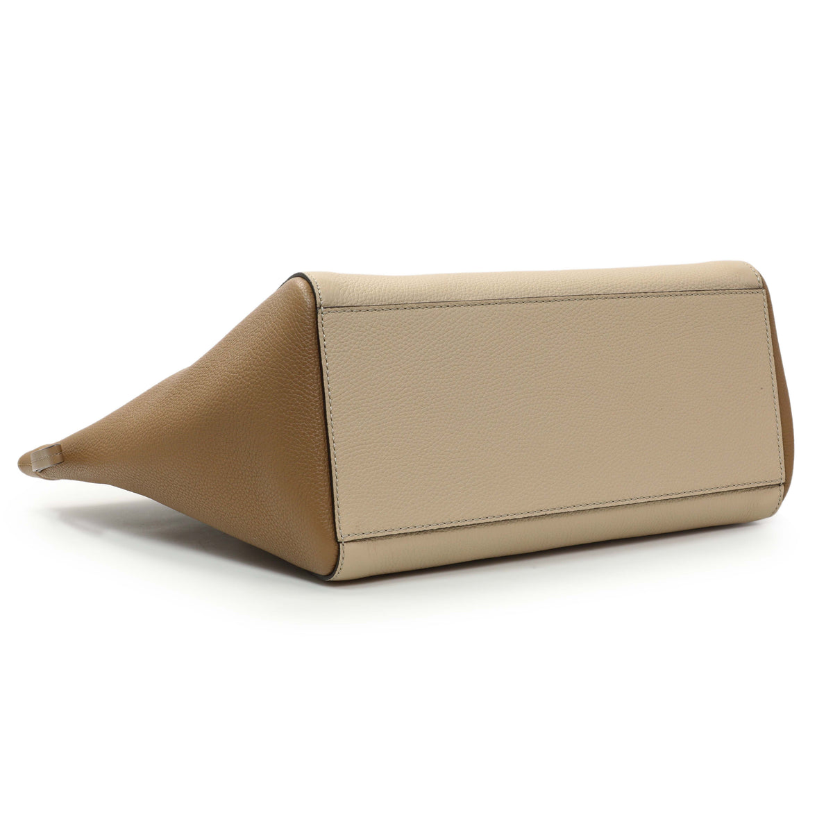 Fendi Beige Two-tone Calfskin Meidum Origami Handbags Fendi