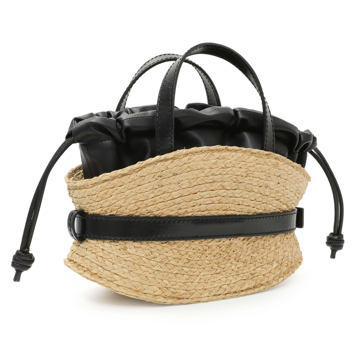 Balmain Raffia Mini Shuffle Tote Handbags Balmain