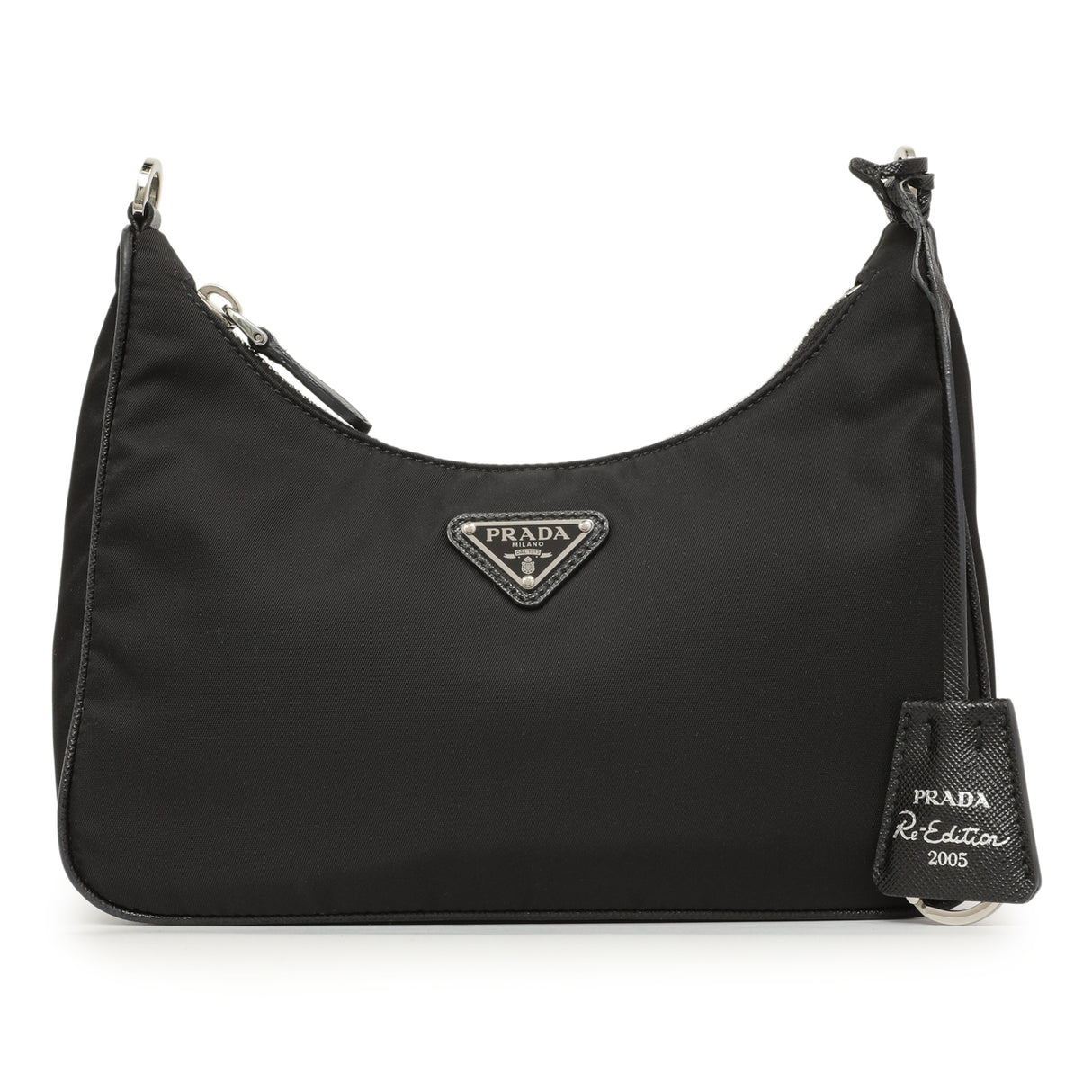 Prada Black Nylon Re-Edition 2005 Shoulder Bag Handbags Prada