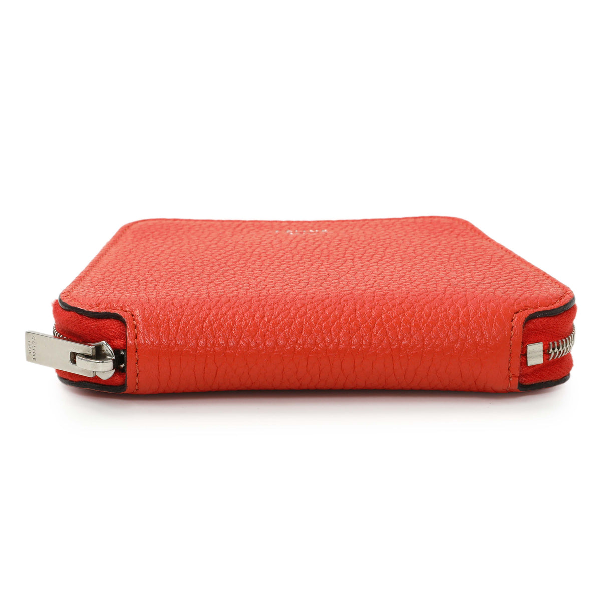Celine Orange Calfskin Coin Wallet Accessories Celine