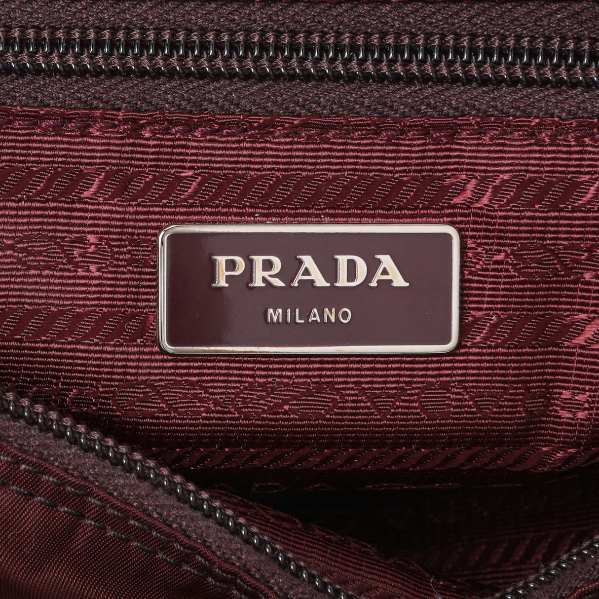 Prada Burgundy Tessuto Nylon Messenger Bag Handbags Modaselle