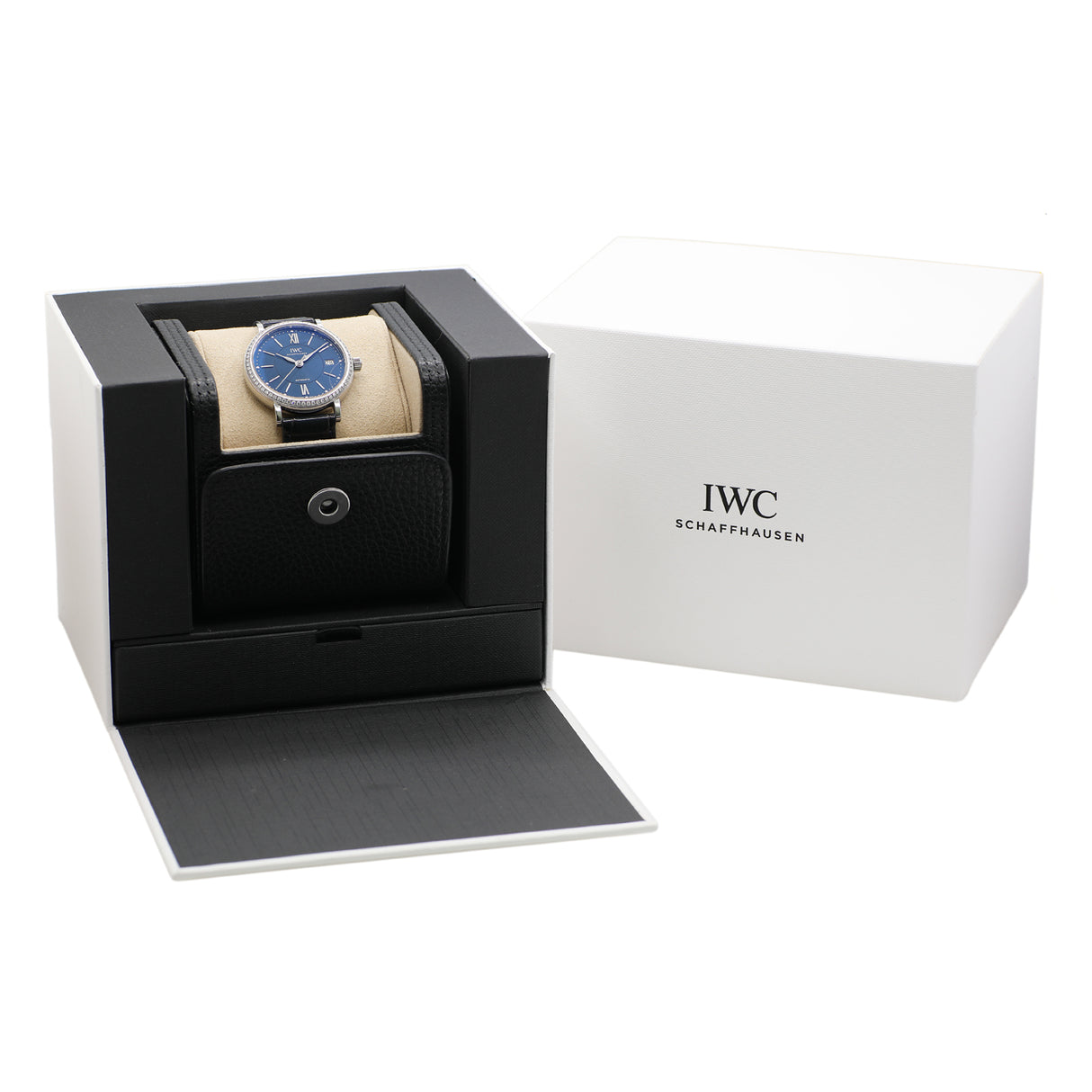IWC Stainless Steel Diamond Portofino 37mm Automatic IW458111 Watches IWC