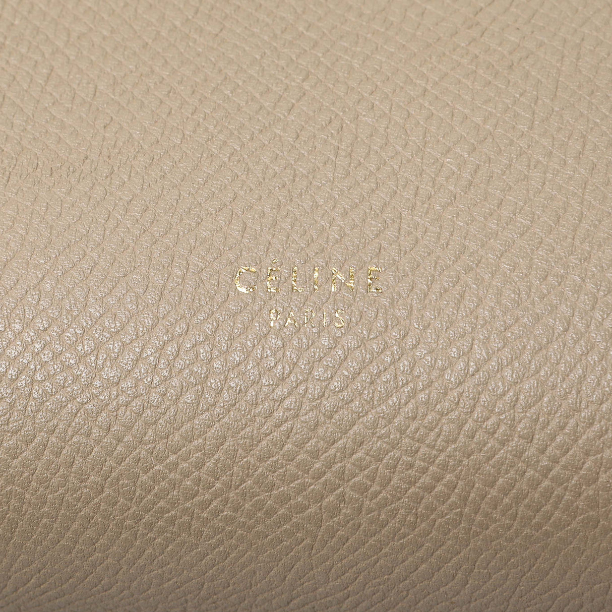 Celine Taupe Grained Calfskin Mini Belt Bag Handbags Celine