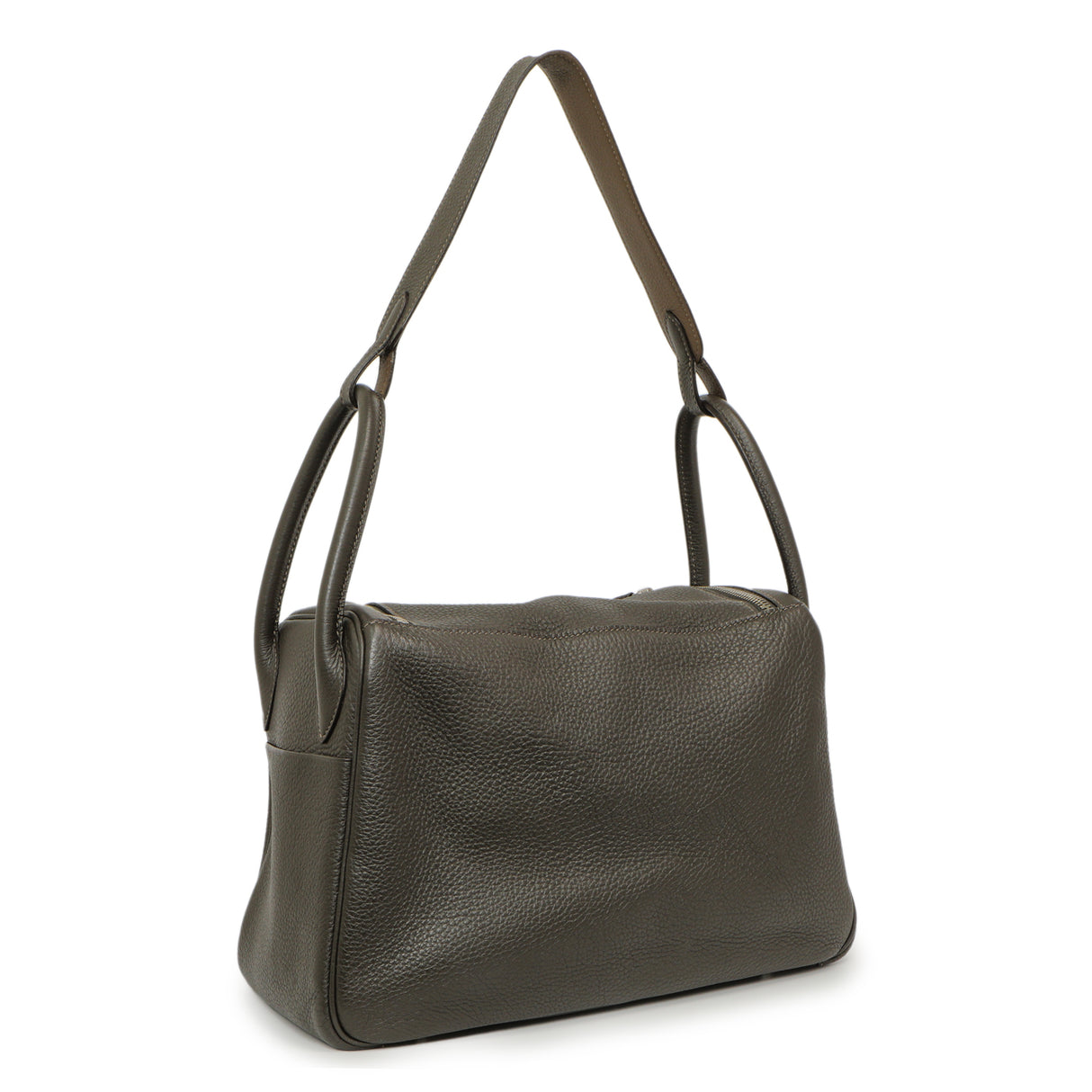 Hermes Etain Etoupe Clemence Lindy 30 Handbags Hermes