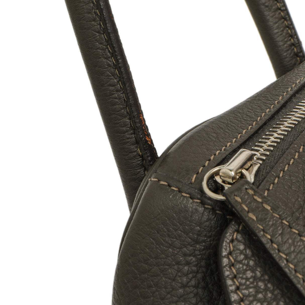 Hermes Etain Etoupe Clemence Lindy 30 Handbags Hermes