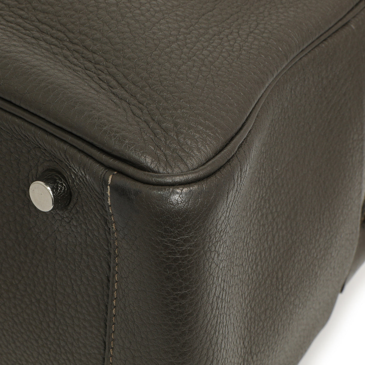 Hermes Etain Etoupe Clemence Lindy 30 Handbags Hermes