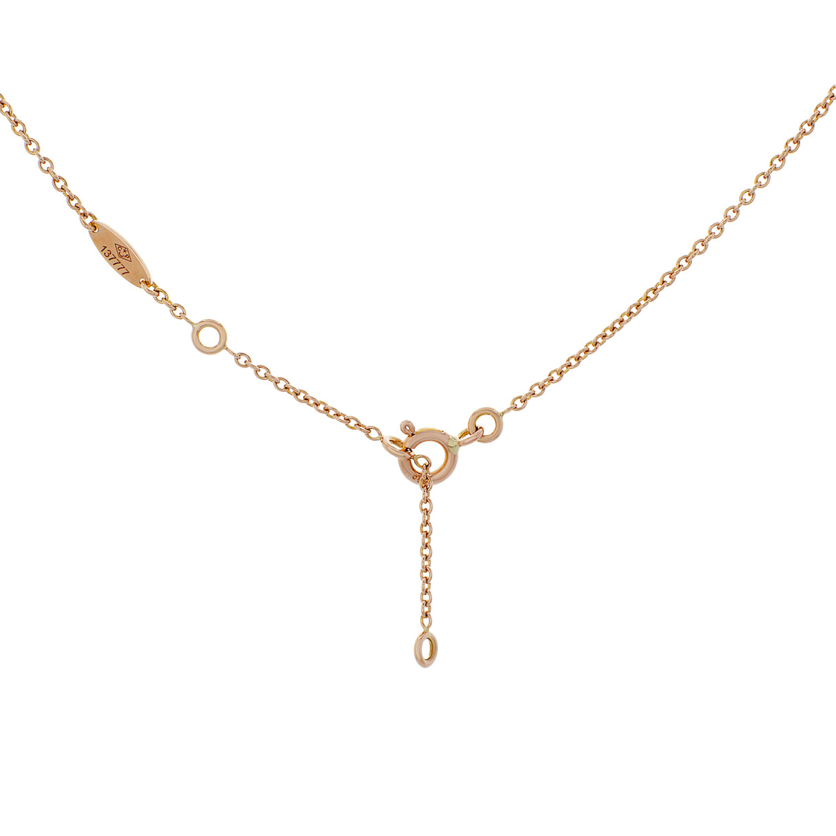 Christian Dior 18K Rose Gold Diamond Pink Opal Rose des Vents Necklace Designer Jewellery Christian Dior