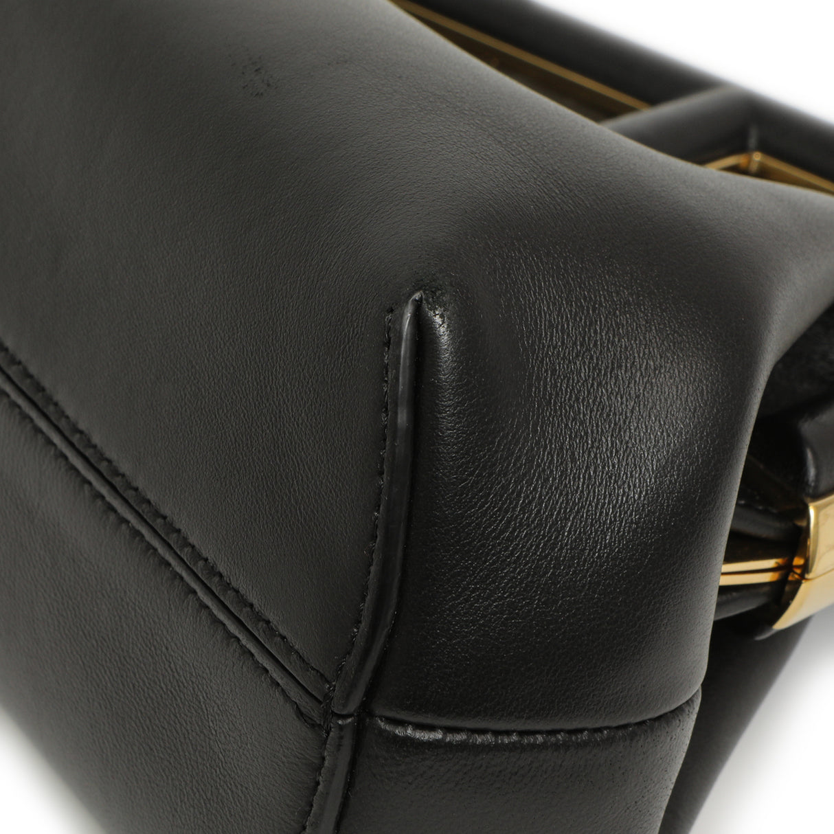 Fendi Black Shiny Nappa Small Fendi First Handbags Fendi