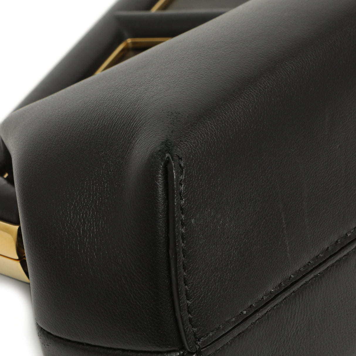 Fendi Black Shiny Nappa Small Fendi First Handbags Fendi