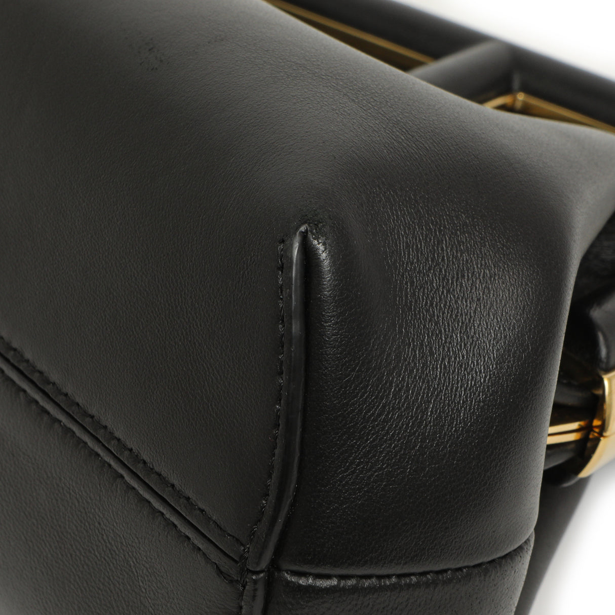 Fendi Black Shiny Nappa Small Fendi First Handbags Fendi