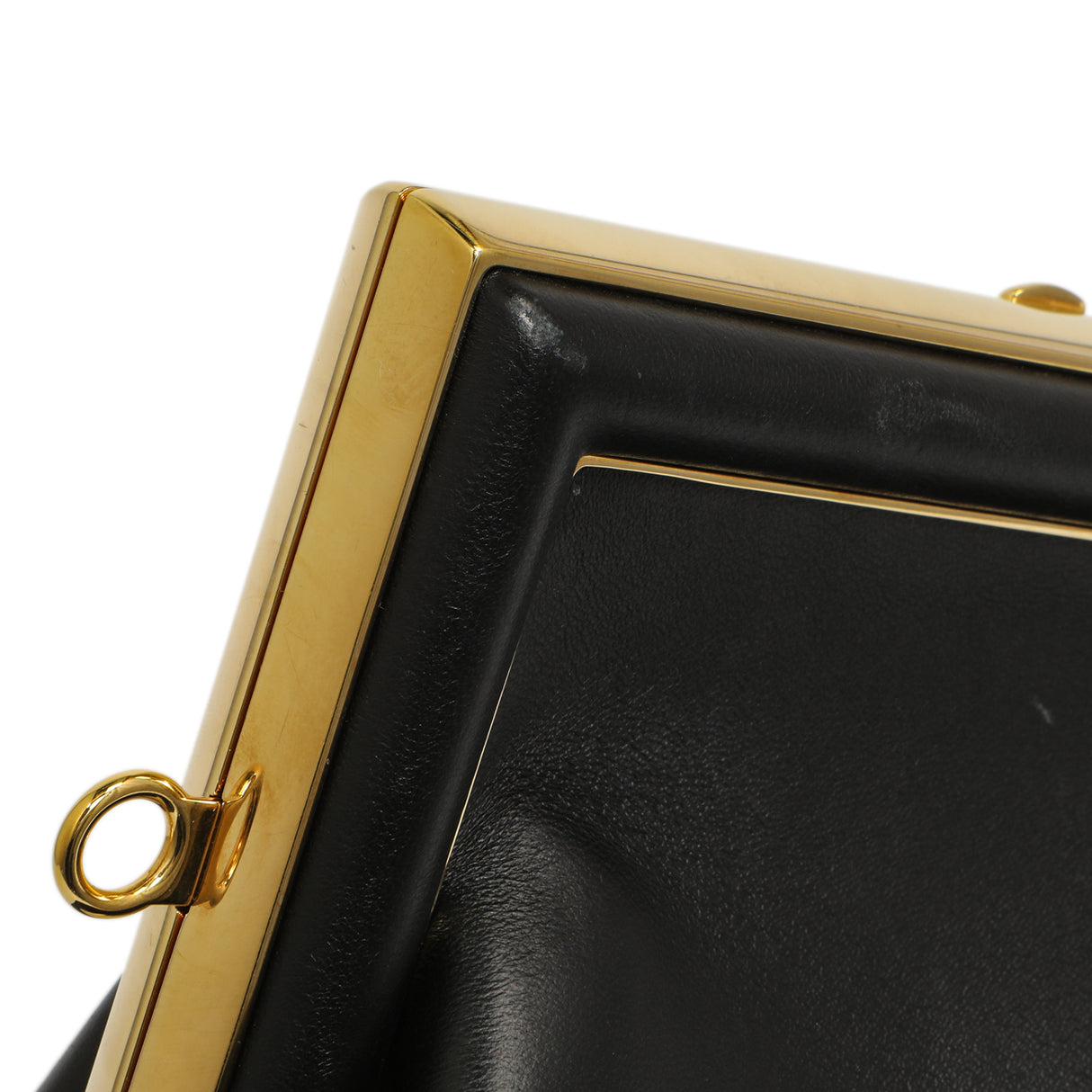 Fendi Black Shiny Nappa Small Fendi First Handbags Fendi