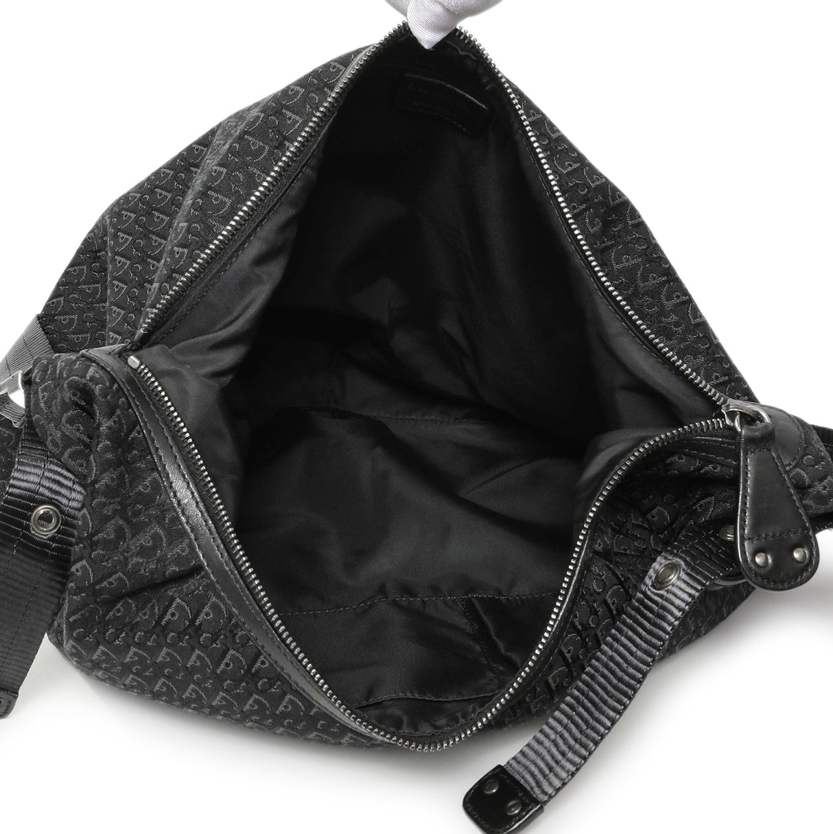 Christian Dior Black Monogram Buckle Hobo Handbags Modaselle