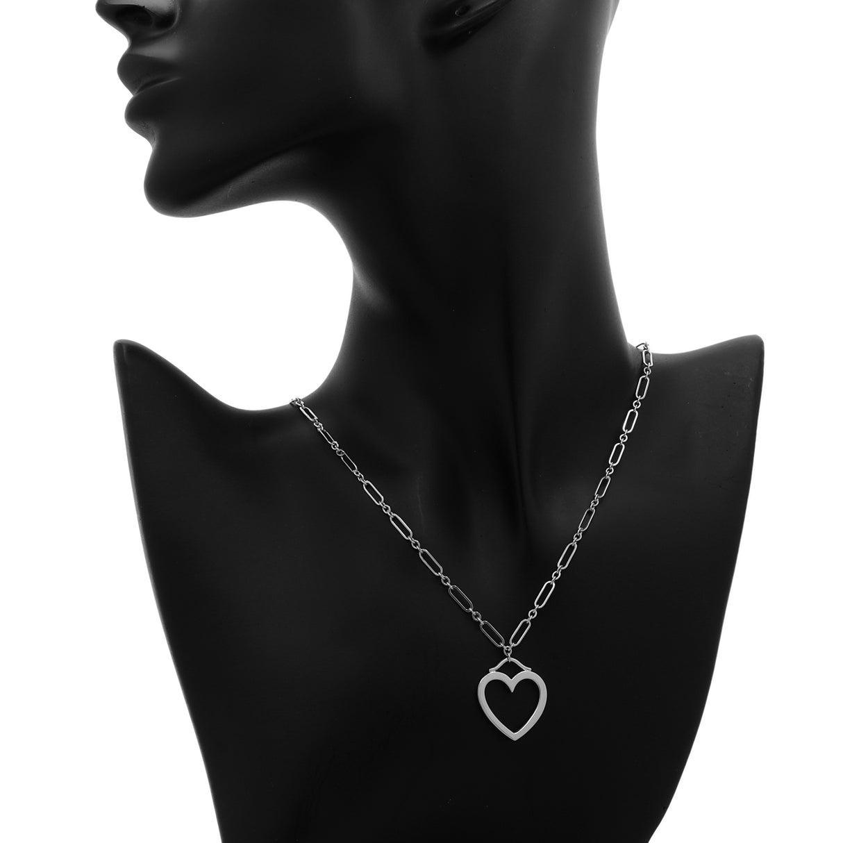 Tiffany & Co. 18K White Gold Sentimental Heart Pendant Necklace Designer Jewellery Tiffany and Co