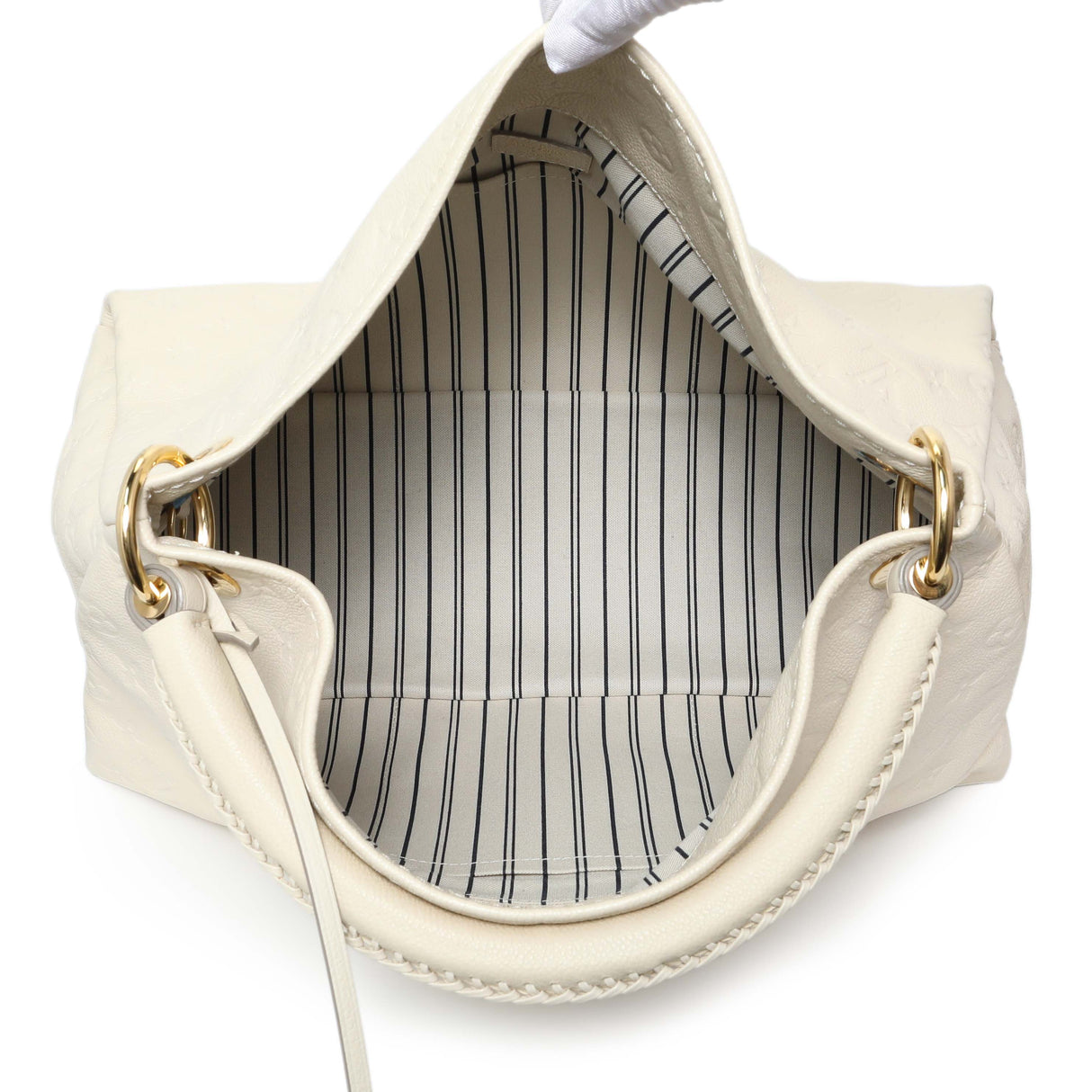 Louis Vuitton White Empreinte Artsy MM Handbags Louis Vuitton