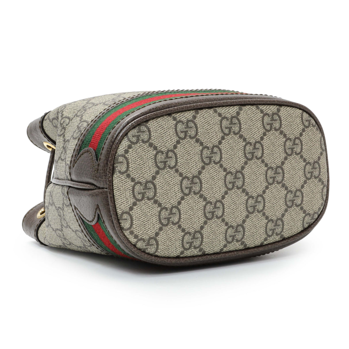 Gucci GG Supreme Monogram Web Mini Ophidia Bucket Bag Handbags Gucci