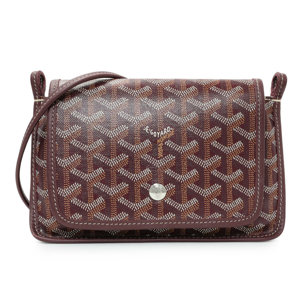 Goyard Burgundy Goyardine Plumet Wallet Clutch Handbags Goyard