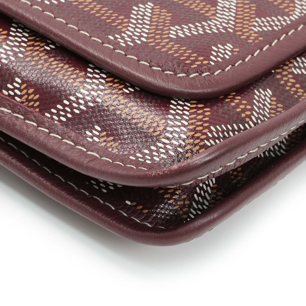 Goyard Burgundy Goyardine Plumet Wallet Clutch Handbags Goyard