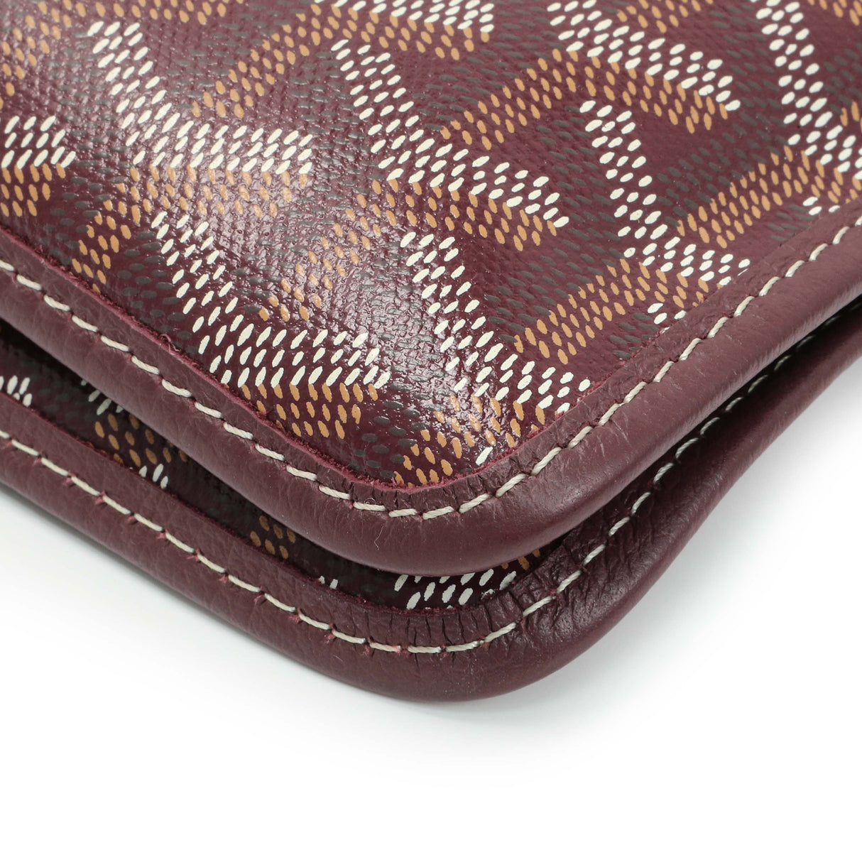 Goyard Burgundy Goyardine Plumet Wallet Clutch Handbags Goyard