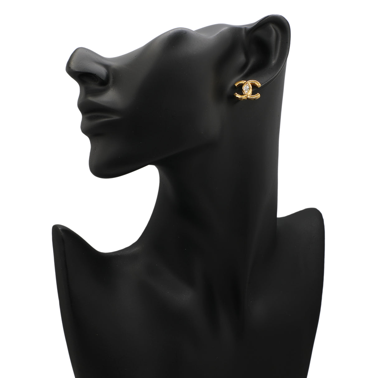 Chanel Crystal CC Earrings Designer Jewellery Chanel