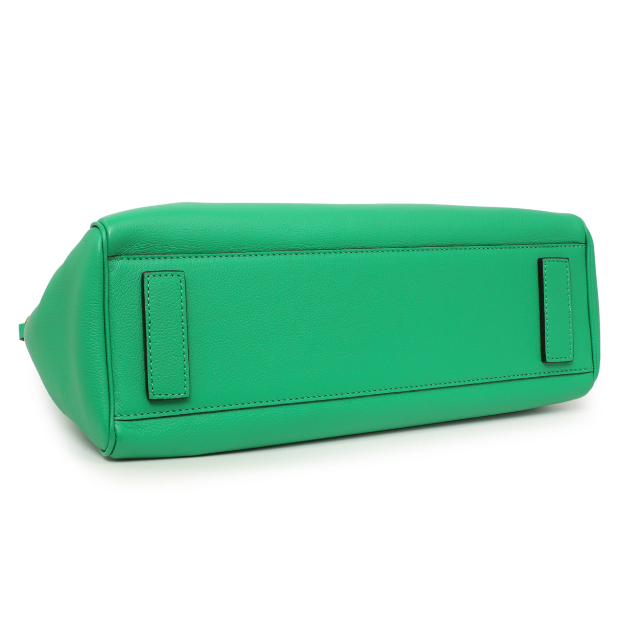 Versace Green Calfskin Large La Medusa Top Handle Handbags Versace